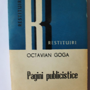 Octavian Goga - Pagini publicistice