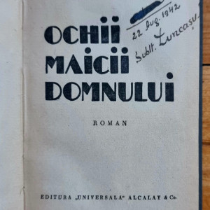 Tudor Arghezi - Ochii Maicii Domnului (editie hardcover, interbelica, frumos relegata)
