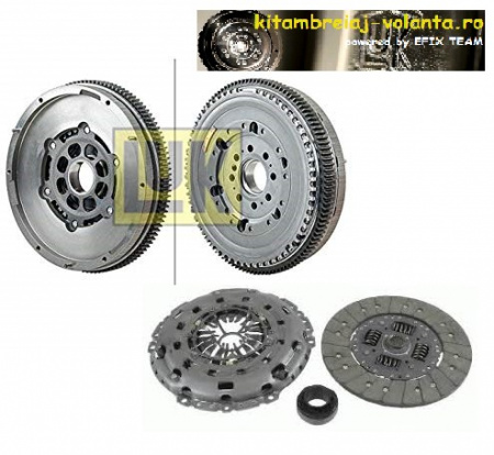 KIT AMBREIAJ si VOLANTA MASA DUBLA LUK FORD TRANSIT 2.4 TDCI 101CP cutie viteze 5 trepte