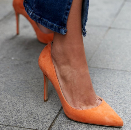 Pantofi Stiletto Premium Orange 10 cm