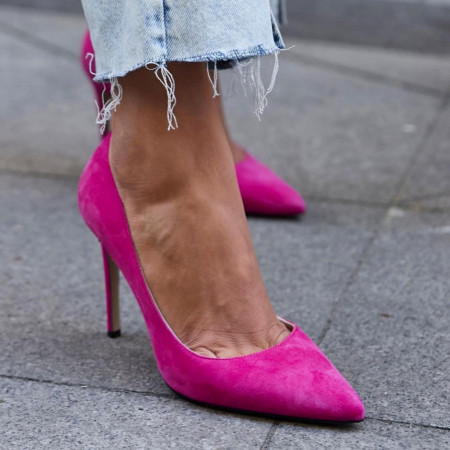 Pantofi Premium Stiletto Fuchsia 10 cm
