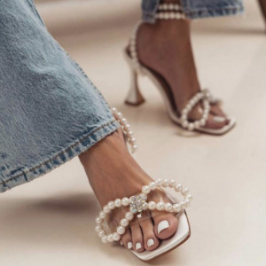 Sandale premium Shine Pearl