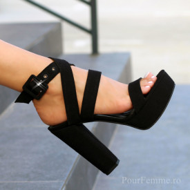 Sandale cu toc Premium Glamour (+culori)