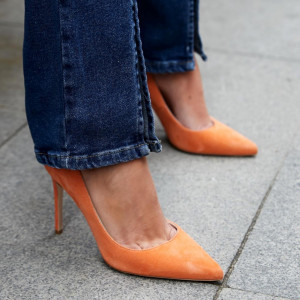 Pantofi Stiletto Premium Orange 10 cm