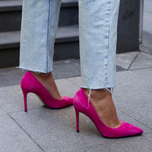 Pantofi Premium Stiletto Fuchsia 10 cm
