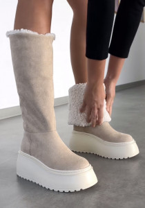Cizme Furry Tall