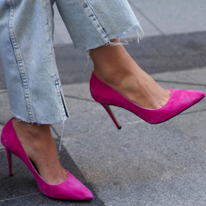 Pantofi Premium Stiletto Fuchsia 10 cm