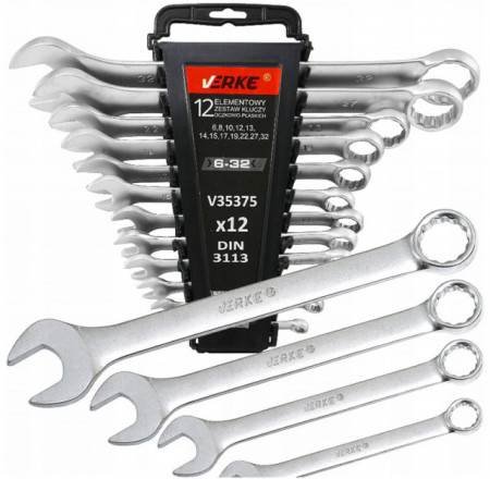 Set chei combinate 12 piese 6-32mm VERKE