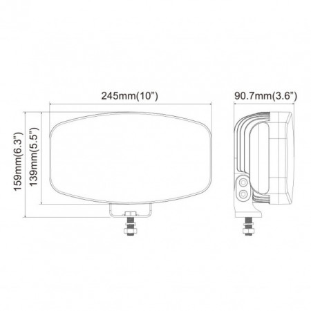 Proiector LED cu pozitie 58W