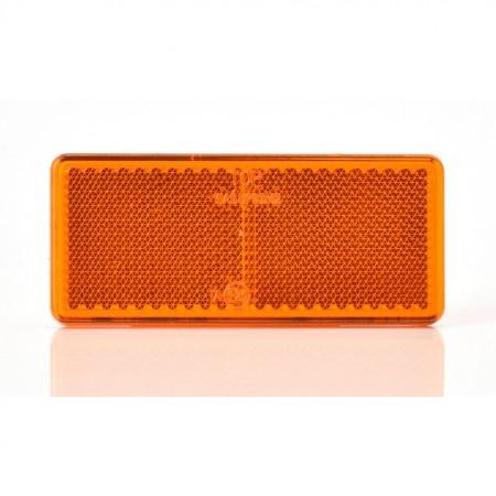 Catadioptru reflectorizant dreptunghiular portocaliu 96x42 mm