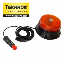 Girofar auto cu efect de rotatie sau stroboscopic 12V/24V orange cu 12 LED-uri de 3W