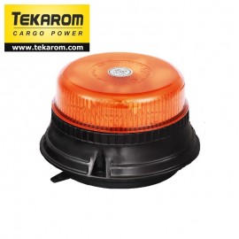 Girofar auto cu efect de rotatie sau stroboscopic 12V/24V orange cu 12 LED-uri de 3W