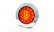 Lampa led rosie ROTUNDA 3 FUNCTII LUMINOASE fi 25 cm