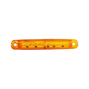 Lampa pozitie-strobo portocalie 9 leduri 10x1.5 cm