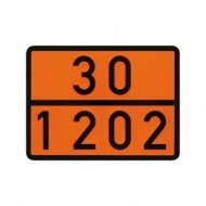 Placa ADR aluminiu - Diesel