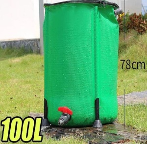 Rezervor pentru apa de ploaie, pliabil, 100 L