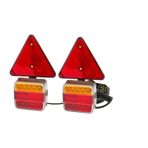 Set 2 lampi remorca cu LED, cablu si prindere magnetica