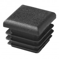 Set 4 buc. Dop teava patrat plastic 25x25mm