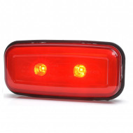 Lampa led dreptunghiulara rosie 11.5x5.5 cm