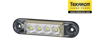 Lampa pozitie ovala alba