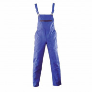 Pantaloni de lucru cu pieptar KLASIK, culoare albastru