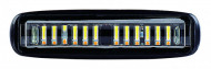 Proiector LED 24W 30° 12-24V lumina alba + portocalie si functie stroboscopica