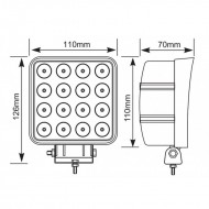 Proiector LED patrat 48W