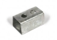 Tampon metal cu doua gauri