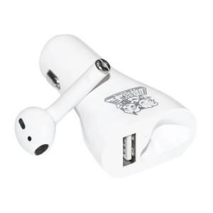 Casca bluetooth cu incarcare la priza auto tip bricheta