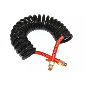 FURTUN AER NEGRU CU MANSOANE ROSII M22 - 7M