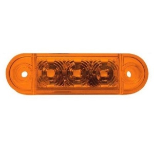 Lampa pozitie ovala portocalie 3 leduri