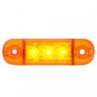 Lampa pozitie ovala portocalie 3 leduri