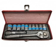 Set tubulare cu cheie 1/2 "(CR-V)