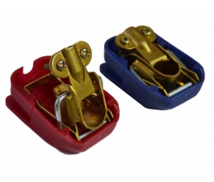 Set 2 borne baterie auto BestAutoVest 500A plus si minus cu sistem de decuplare rapida