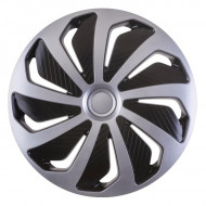 Capac roata argintiu & negru 14"