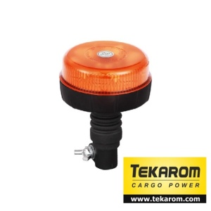 Girofar auto cu efect de rotatie sau stroboscopic 12V/24V orange cu 12 LED-uri de 3W