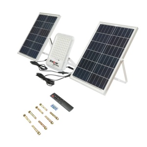 Lampa LED cu panou solar 50W proiector 300W