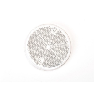 Catadioptru reflectorizant rotund alb