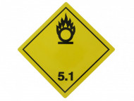 Eticheta ADR - Autocolant - "Pericol Transport substante comburante carburanti clasa 5.1"