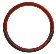 Husa volan Club Premium negru-lemn 44-46cm