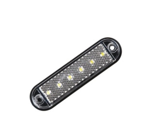 Lampa marcaj lateral alba 6 LED-URI