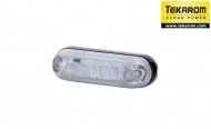 Lampa pozitie ovala alba HORPOL