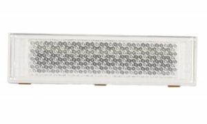 Catadioptru reflectorizant dreptunghiular alb