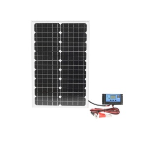 Panou solar 30W 535x350x25mm cu regulator de incarcare 12/24V