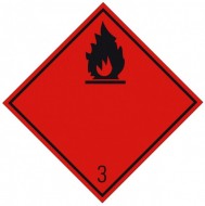 Placa ADR aluminiu - "Transport lichide inflamabile clasa 3n"