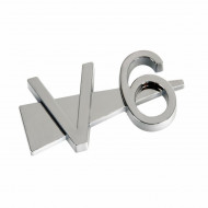 Emblema 3D cromata - V6
