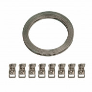 Kit banda de otel cu 8 cleme - 300 cm