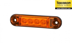 Lampa pozitie ovala portocalie
