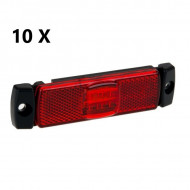 Pachet 10 lampi gabarit cu LED-uri, rosii