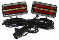 Set Lămpi spate combinate magnetice, 3 funcții, 12-24V, cablu 7,5 m